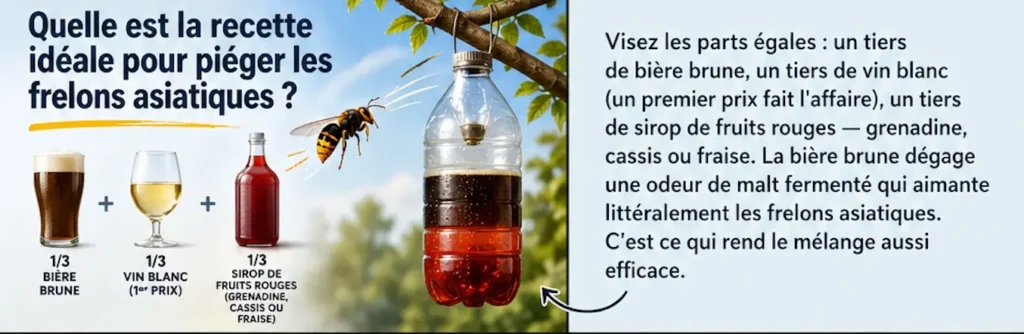 recette idéale pour piéger les frelons asiatiques