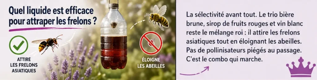 liquide est efficace pour attraper les frelons