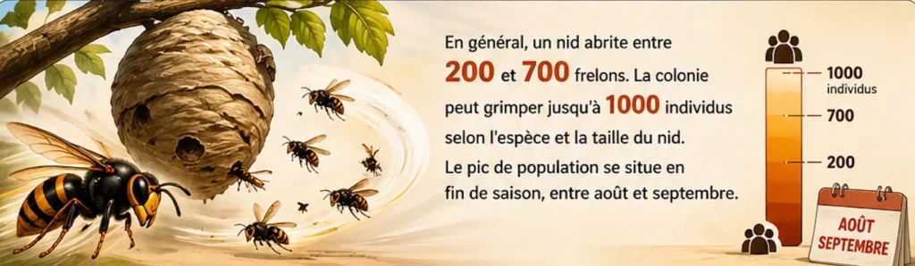 nombre de frelon dans un nid